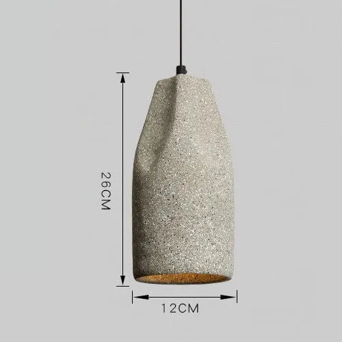 Lampe à suspension béton noir