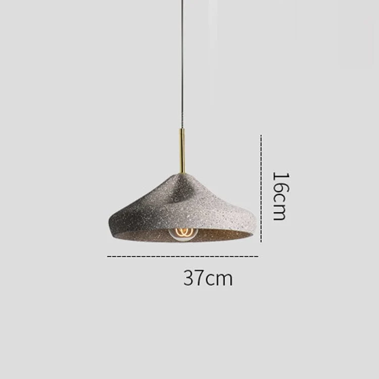 Lampe à suspension béton noir