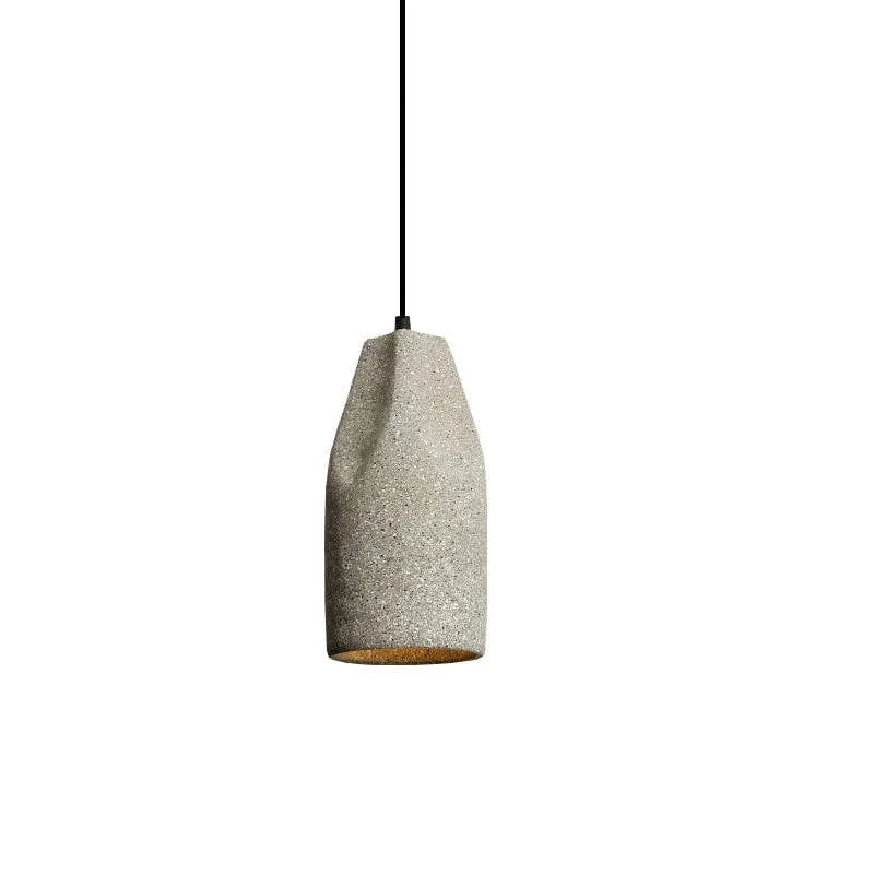 Lampe à suspension béton noir