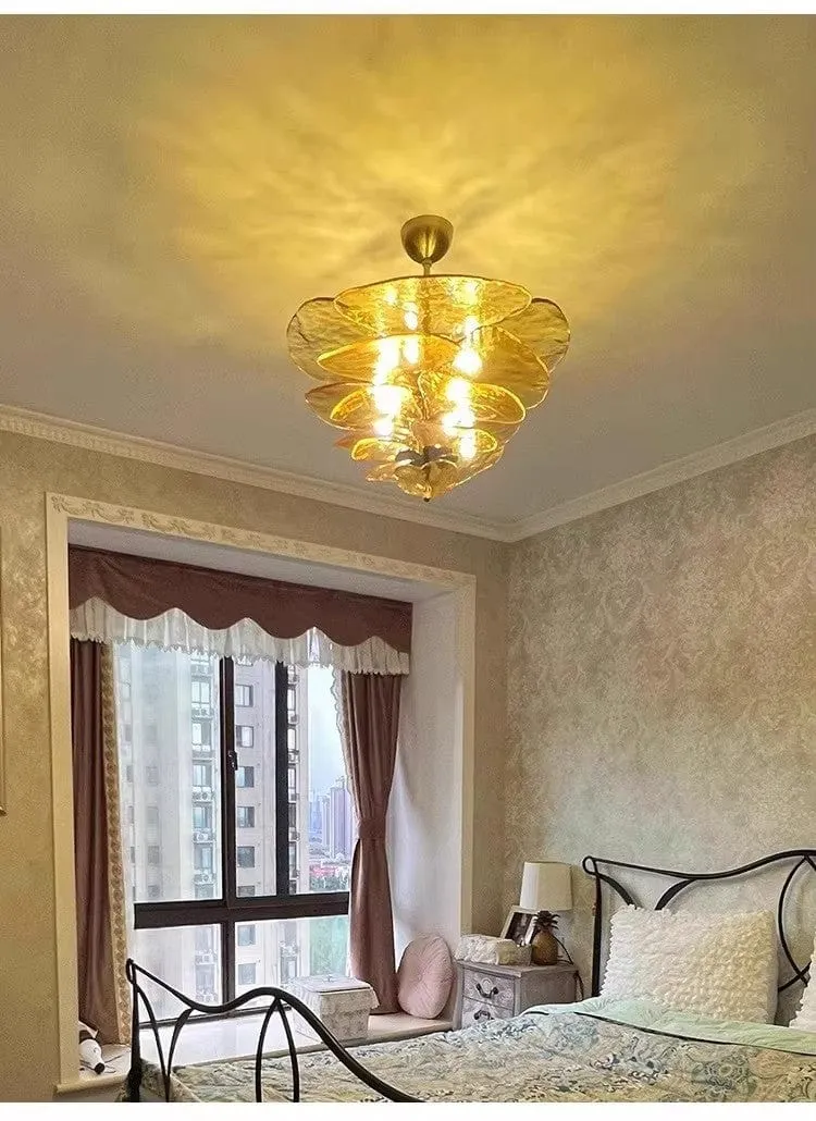 Plafonnier Moderne pour Salon en Verre