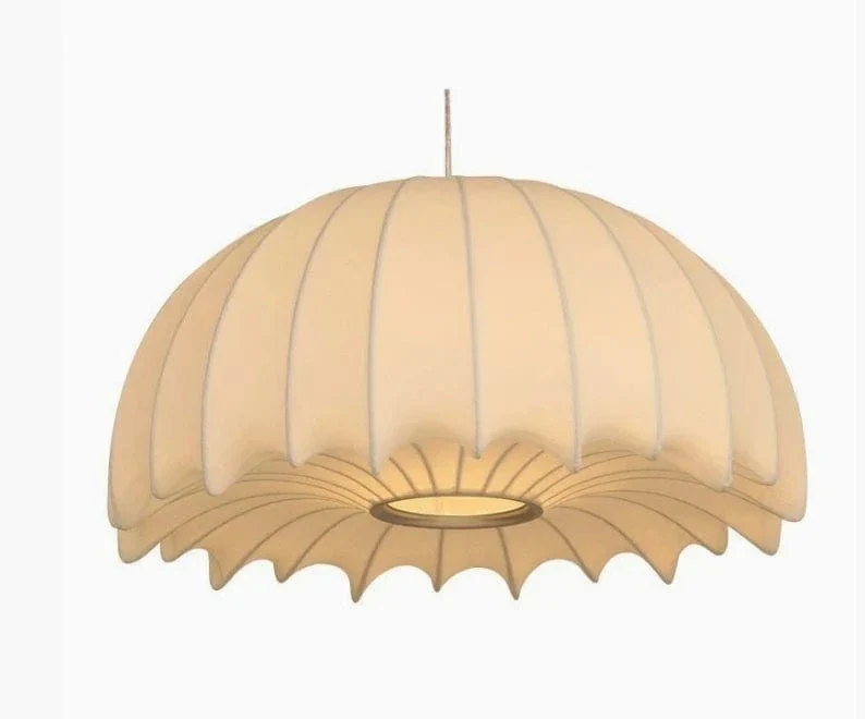 Suspension Soie Blanche