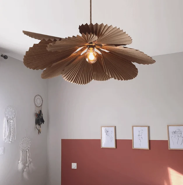 Suspension Cuisine Papier Style Boheme