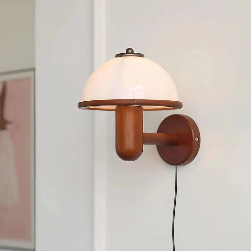 Lampe Murale de Chevet en Bois
