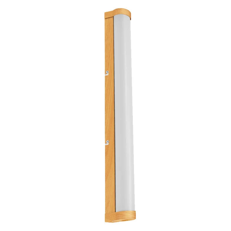OSRAM ORBIS Tube miroir de salle de bain applique murale verre givré 12W 60cm décor bois