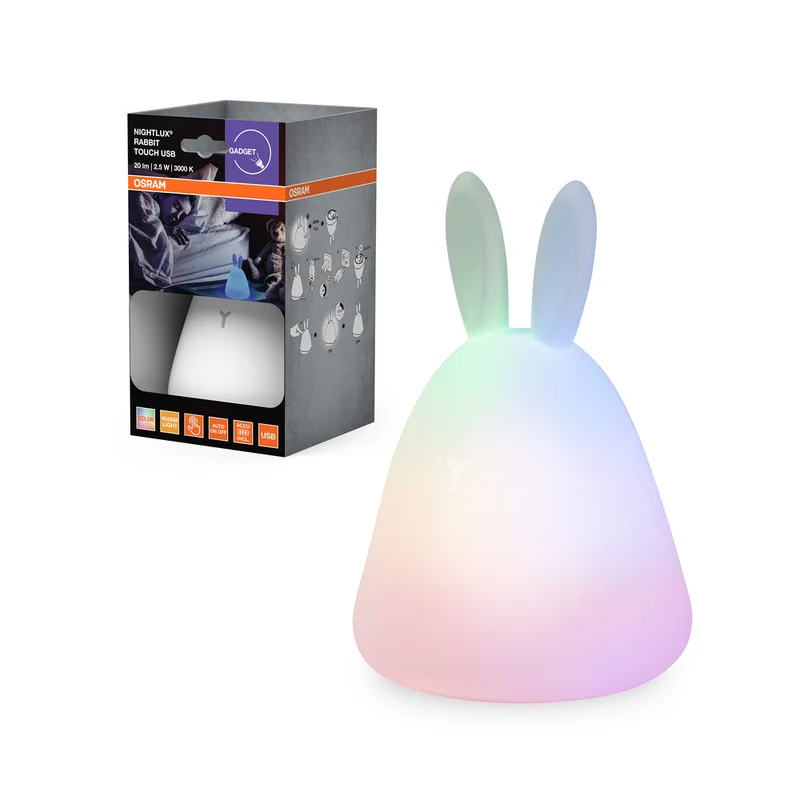 OSRAM NIGHTLUX TOUCH Lapin USB RGBW multicolore lampe de nuit LED alimentée par batterie 0,50W