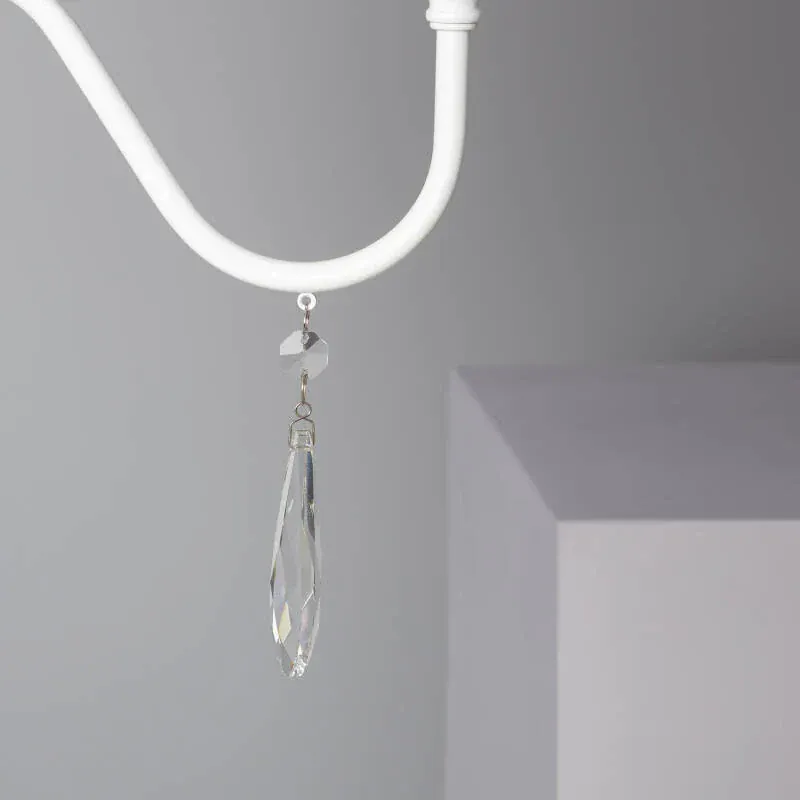 Lustre Led blanc et marron