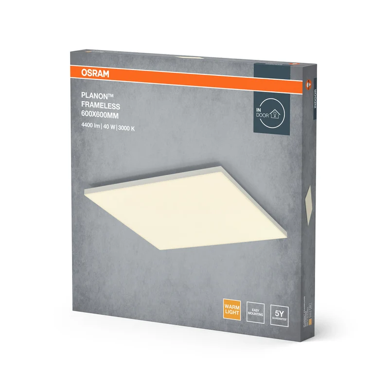 OSRAM Planon Plafonnier sans cadre, blanc chaud, 40W, 600x600mm