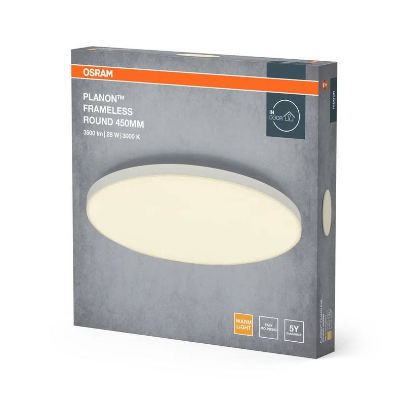 OSRAM Planon Plafonnier Rond Sans Cadre, 28W, 450mm
