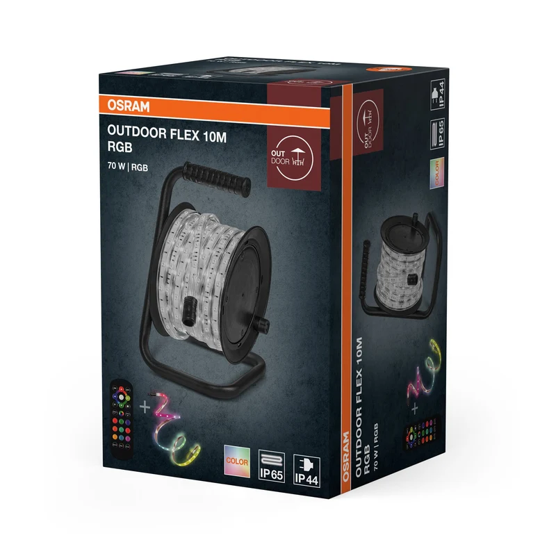OSRAM BANDE LED FLEXIBLE EXTÉRIEUR RGB 10M RGB Télécommande