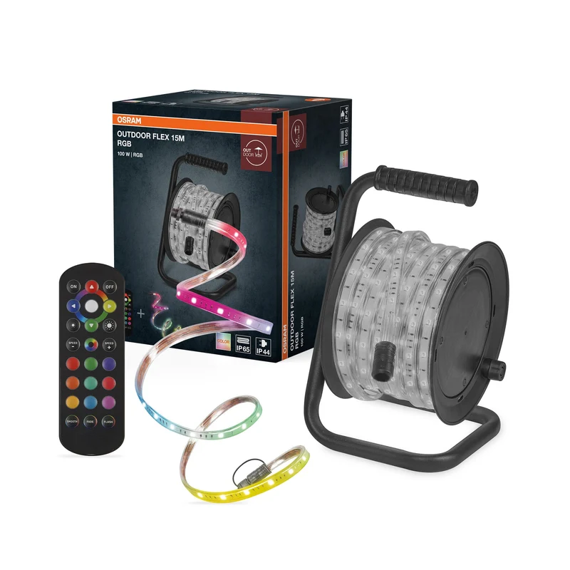 OSRAM BANDE LED FLEXIBLE EXTÉRIEURE RGB 15M Télécommande