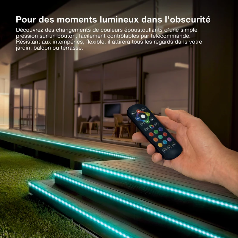OSRAM BANDE LED FLEXIBLE EXTÉRIEURE RGB 15M Télécommande