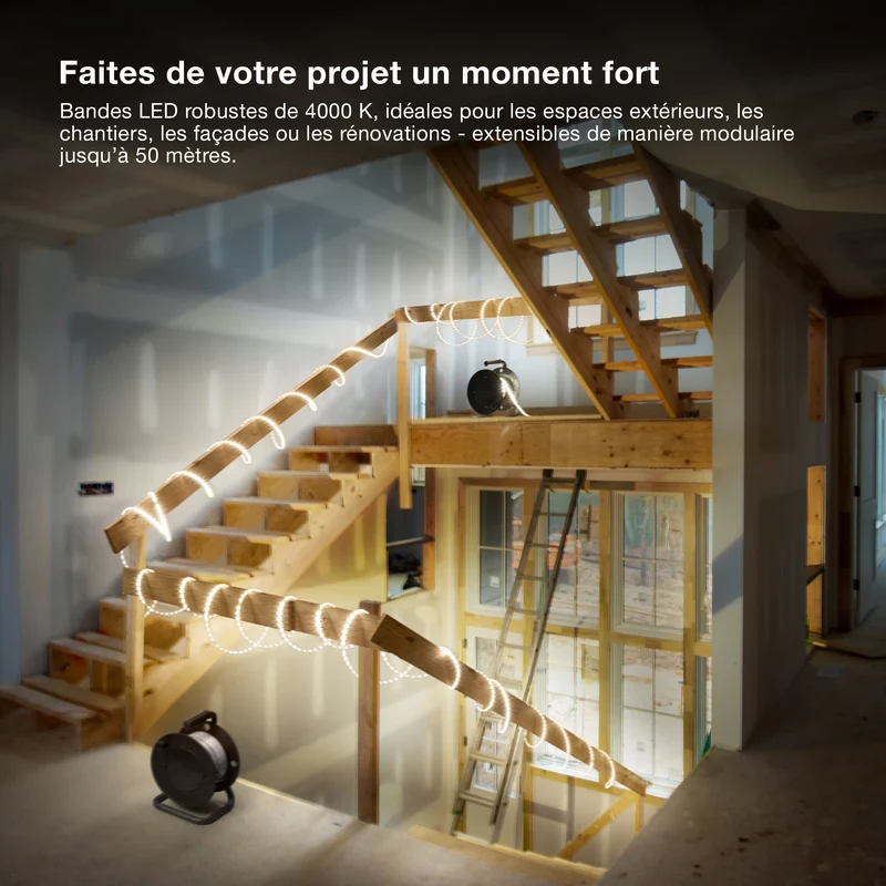 OSRAM BANDE LED FLEXIBLE EXTÉRIEURE IP65 Blanc froid 4000K 20M IP65