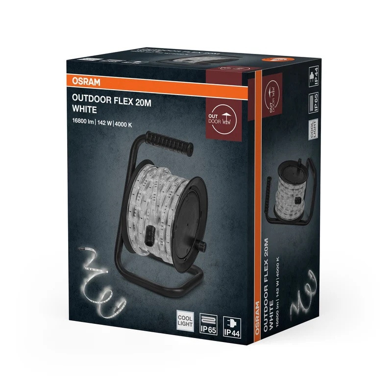 OSRAM BANDE LED FLEXIBLE EXTÉRIEURE IP65 Blanc froid 4000K 20M IP65