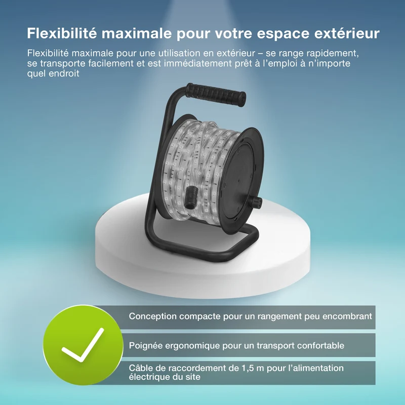 OSRAM BANDE LED FLEXIBLE EXTÉRIEURE IP65 Blanc froid 4000K 10M IP65