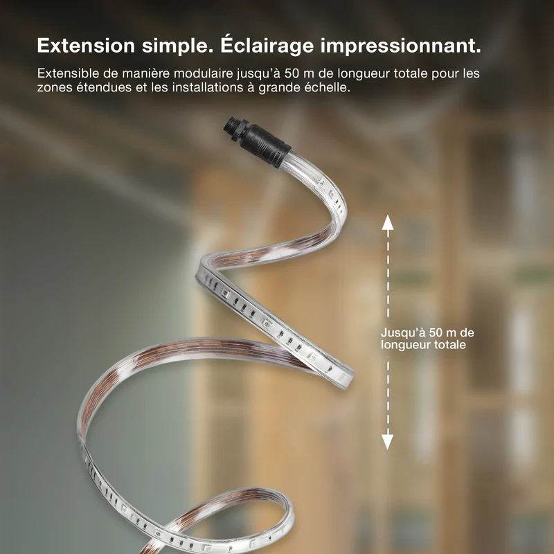 OSRAM BANDE LED FLEXIBLE EXTÉRIEURE IP65 Blanc froid 4000K 10M IP65