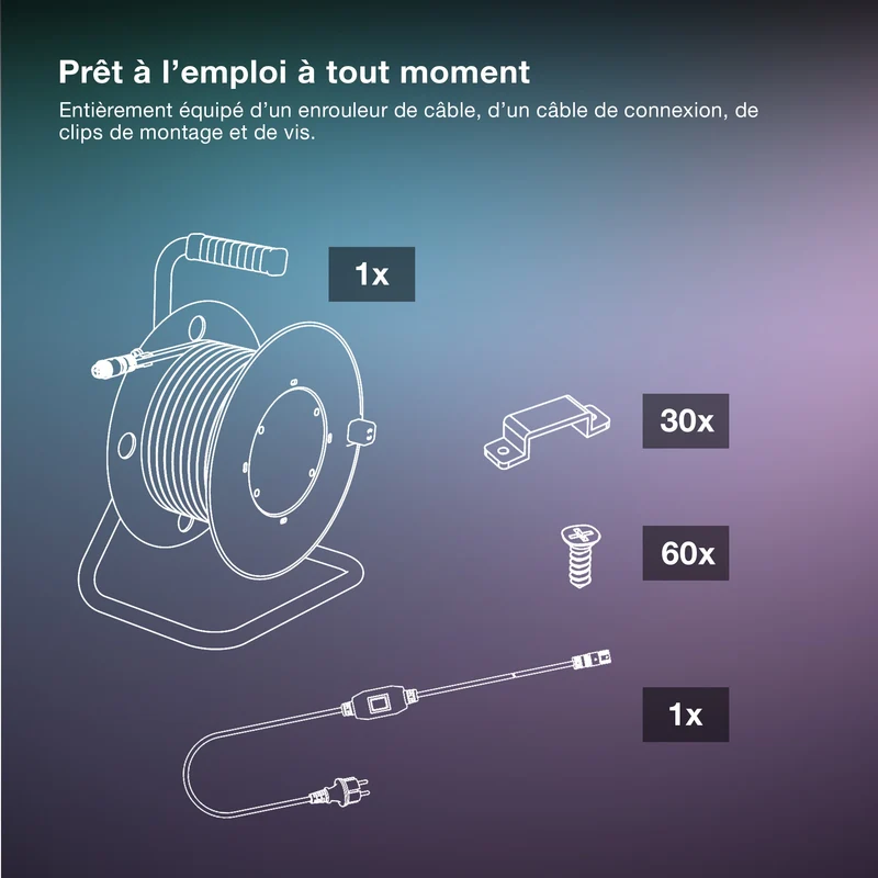 OSRAM BANDE LED FLEXIBLE EXTÉRIEURE IP65 Blanc froid 4000K 10M IP65