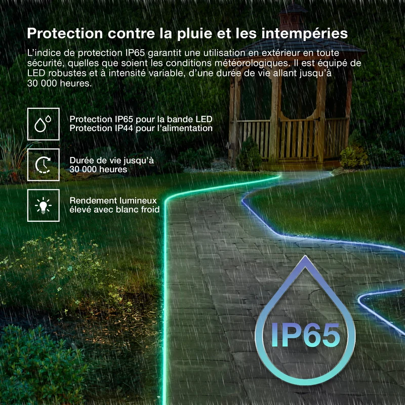 OSRAM BANDE LED FLEXIBLE EXTÉRIEURE IP65 Blanc froid 4000K 15M IP65