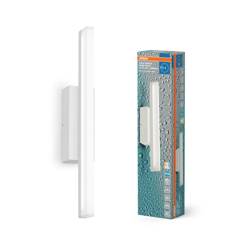OSRAM Orbis Miroir Salle de bain, Applique miroir, Click-CCT, 6.8W, 40cm, blanc, IP44