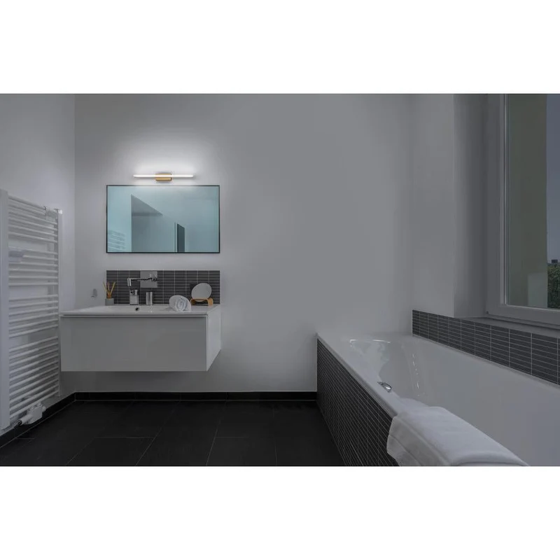 OSRAM Orbis miroir applique miroir, salle de bain, Click-CCT, 10W, 60cm, décor bois, IP44