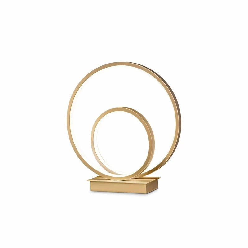 Lampe Cercle Led Or