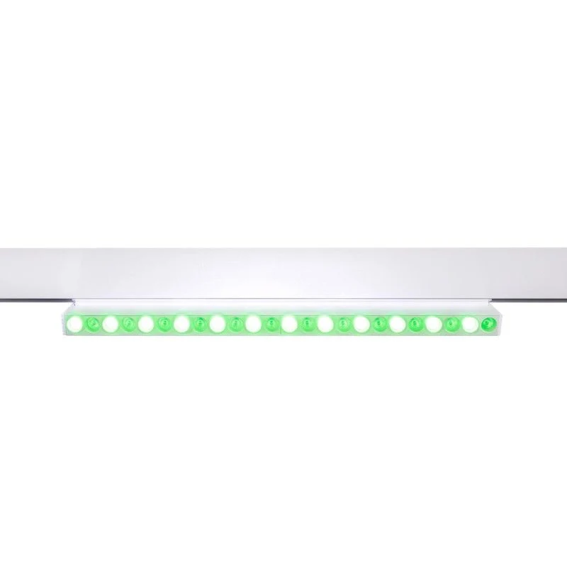 Spot linéaire orientable sur rail magnétique RGB + CCT - 12W - UGR18 - Mi Light - Blanc