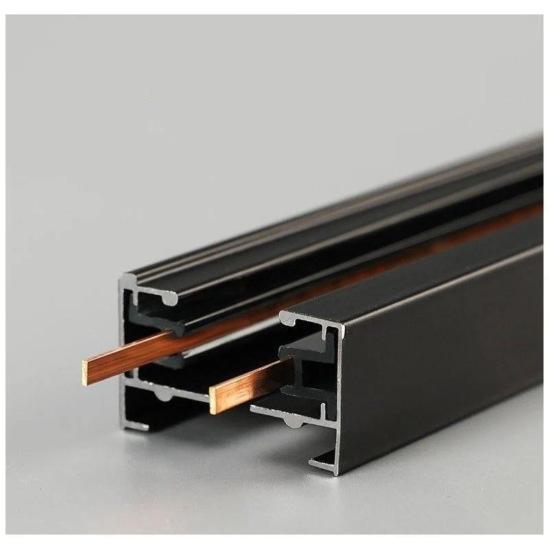 Rail monophasé en saillie pour spots LED - barre de 2 mètres