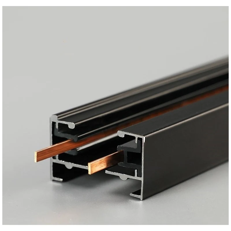 Rail monophasé en saillie pour spots LED - barre de 1 mètre
