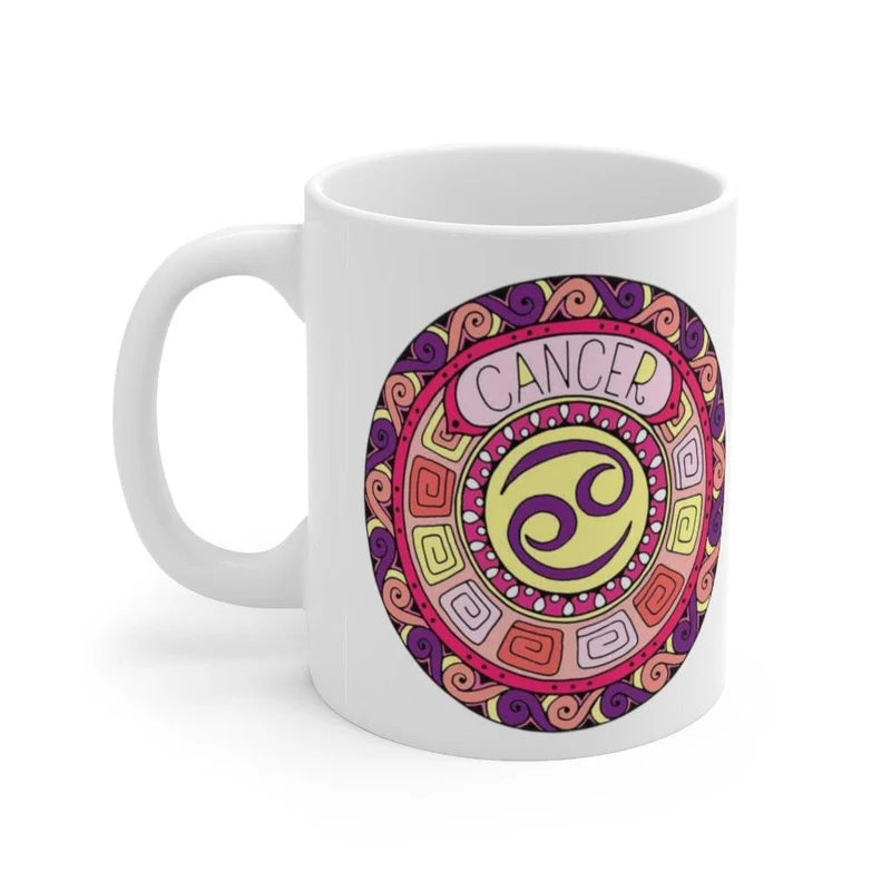 Tasse du zodiaque du cancer, tasse du cancer, cadeau du zodiaque né du 21 juin au 22 juillet, signe du zodiaque, cadeau d’horoscope, cadeau d’astrologie, tasse || Anniversaire du cancer