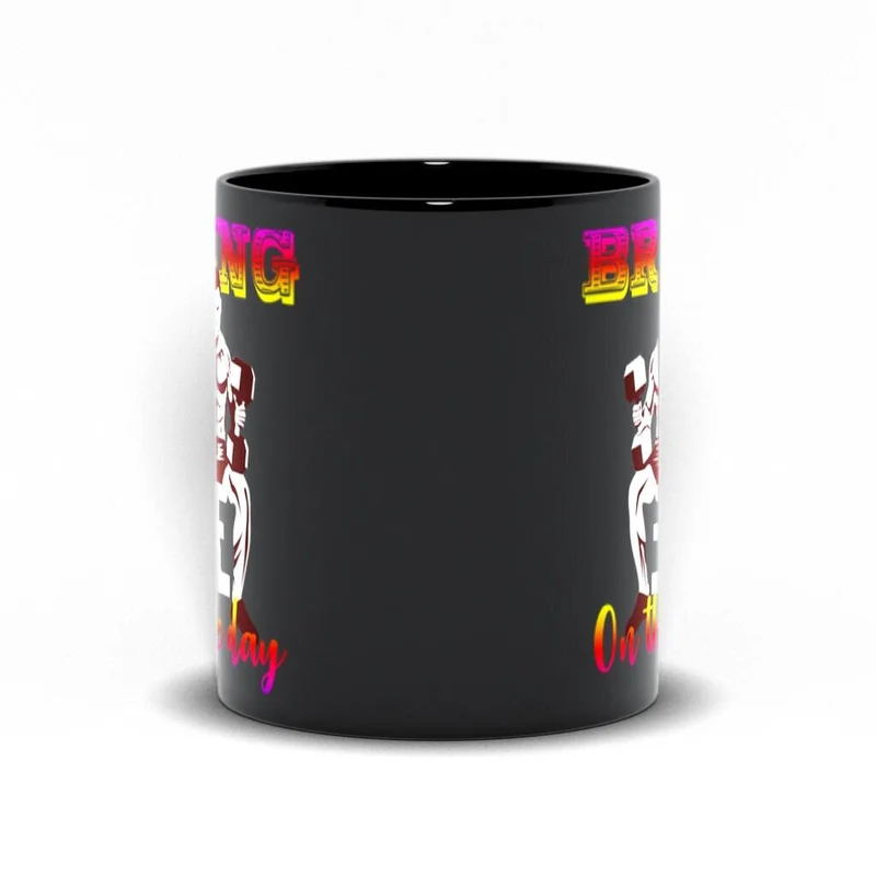 Bring On The Day Tasses noires, haltérophilie pour hommes, T-shirt athlétique, entraînement de gym, sports de fitness