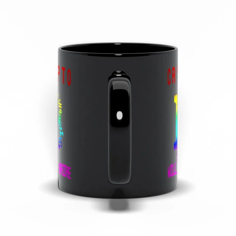 Tasses noires Crypto millionnaire, tasse à café crypto-monnaie, cadeau
