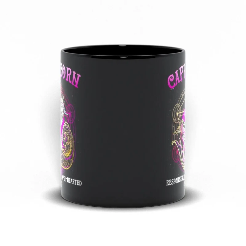 Capricorne | Tasses noires responsables, attentionnées et à cœur ouvert