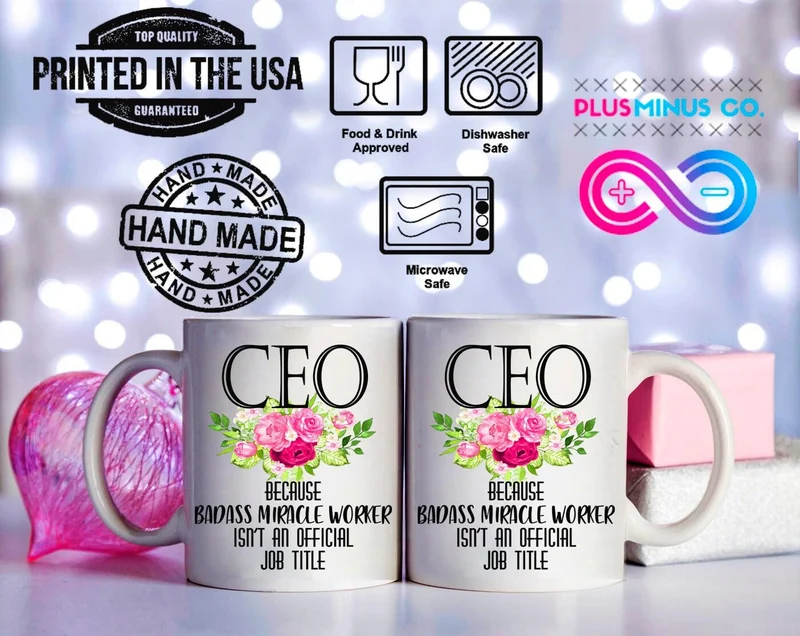 Ceo parce que Badass Miracle Worker n'est pas un titre de poste officiel, tasses drôles de patron de PDG