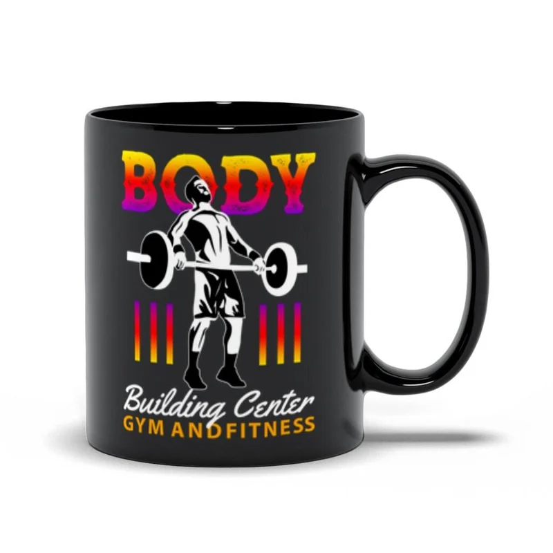 Centre de musculation, tasses noires de gymnastique et de Fitness, haltérophilie pour hommes, T-Shirt athlétique, entraînement de gymnastique, Sports de Fitness