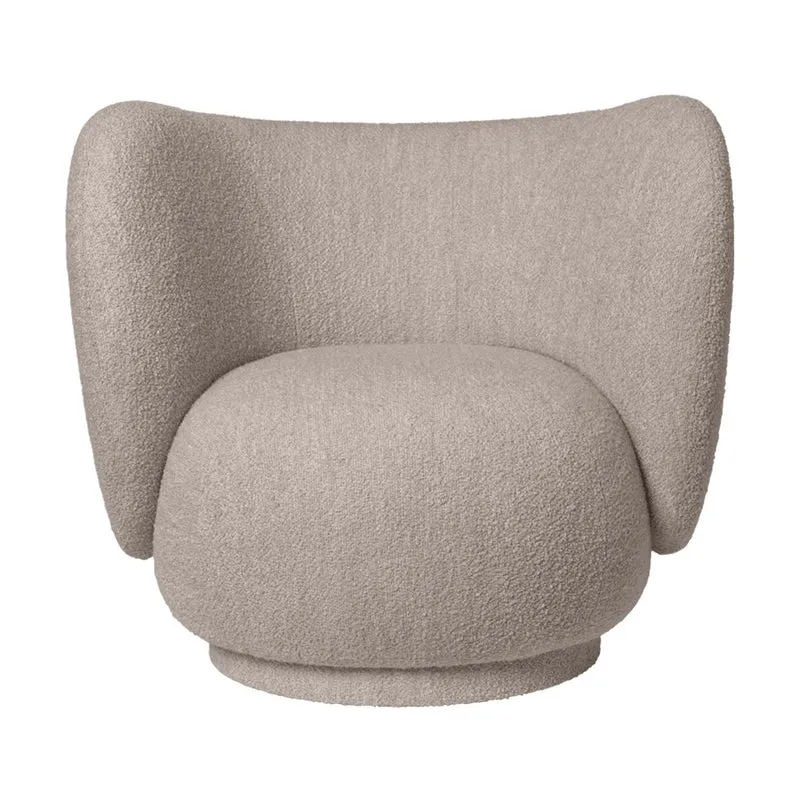 Ferm Living Rico Kids Lounge Chair Soft Bouclé