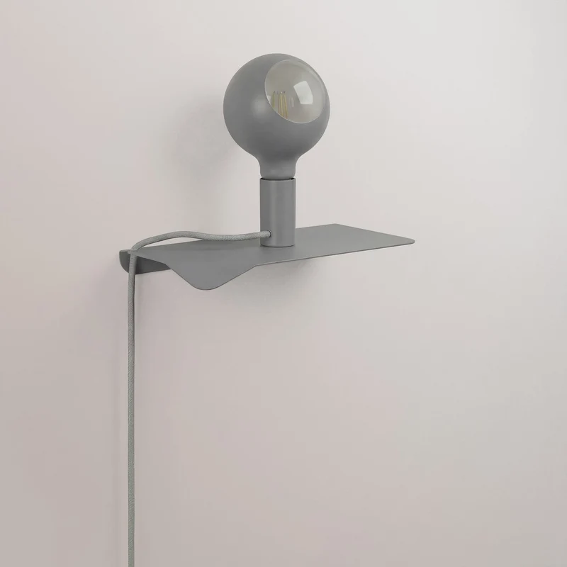 Combo Camo - Lampe avec étagère - Gris
