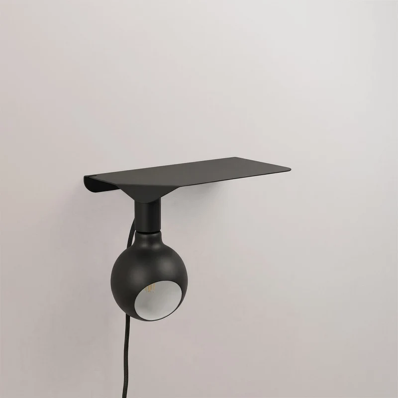 Combo Camo - Lampe avec étagère - Noir