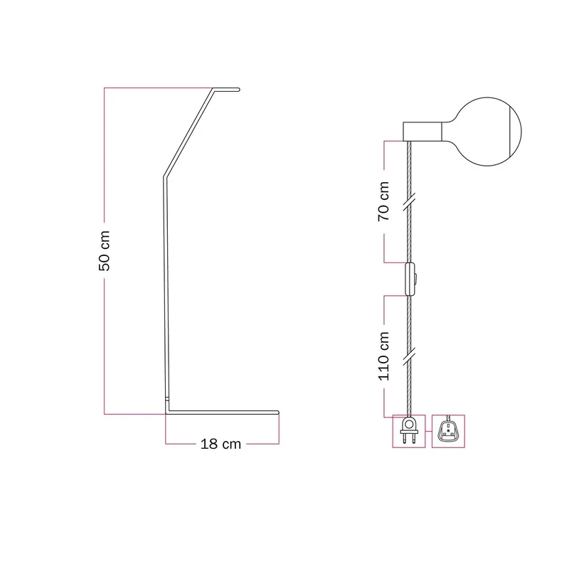 Koso Lucia - Lampe de table - Gris