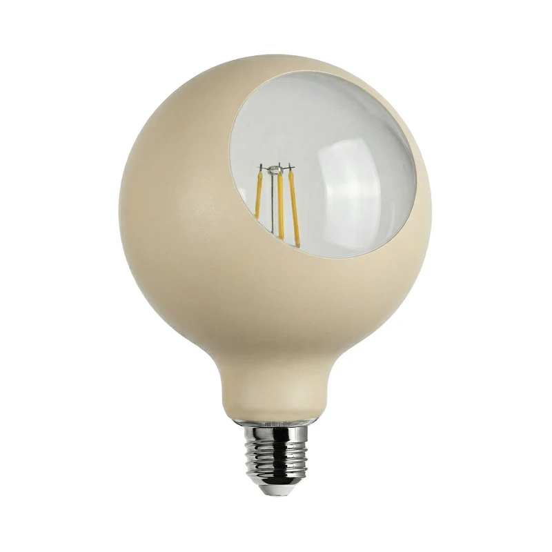 Ampoule LED Camo G125 4,8W 806Lm E27 2700K Dimable - Crème