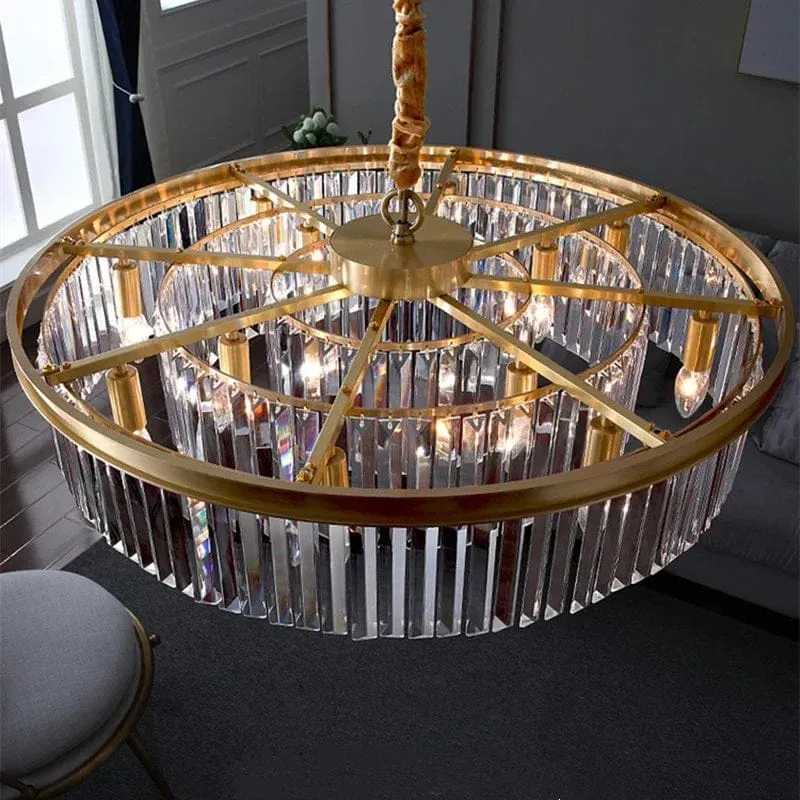 Lustre design de sejour noir en verre