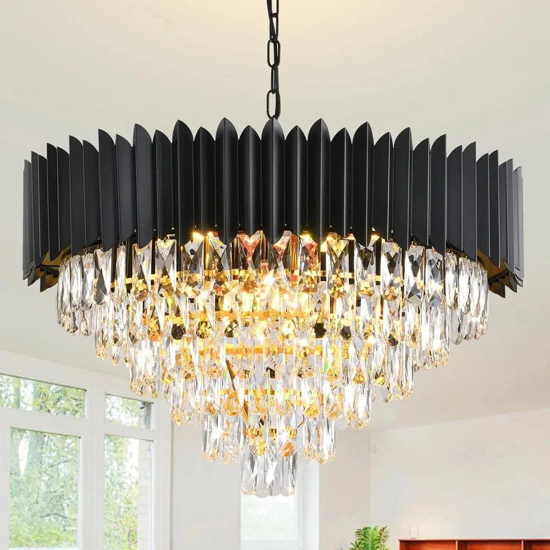 Lustre de salon noir design