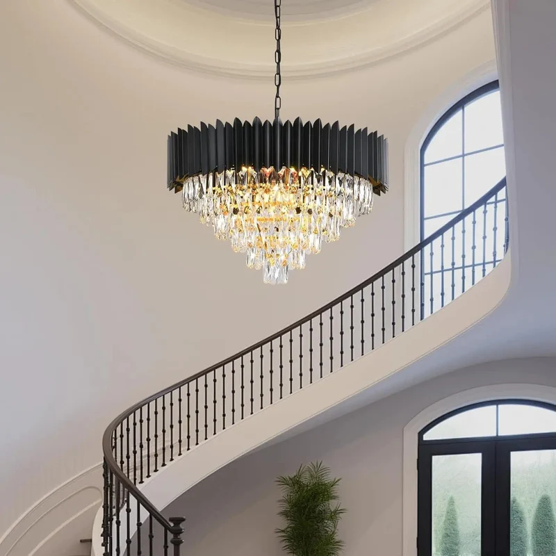 Lustre de salon noir design