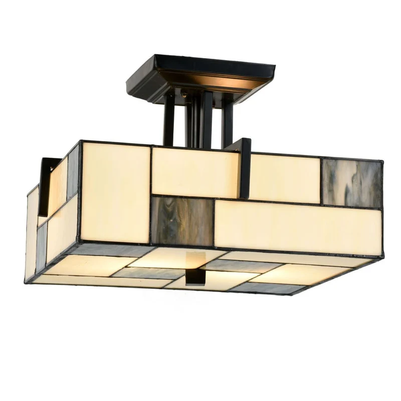 Plafonnier retro verre