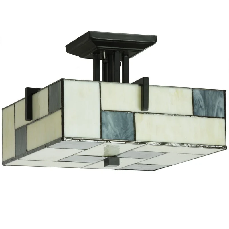Plafonnier retro verre