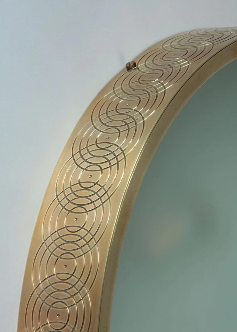 Applique ronde laiton