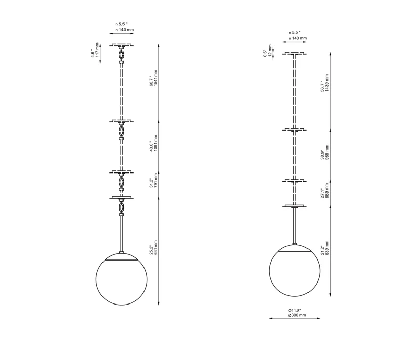 Suspension opale marbre