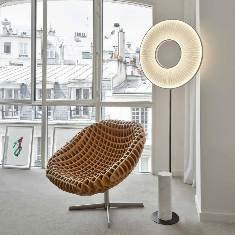 Lampadaire designer minmaliste salon