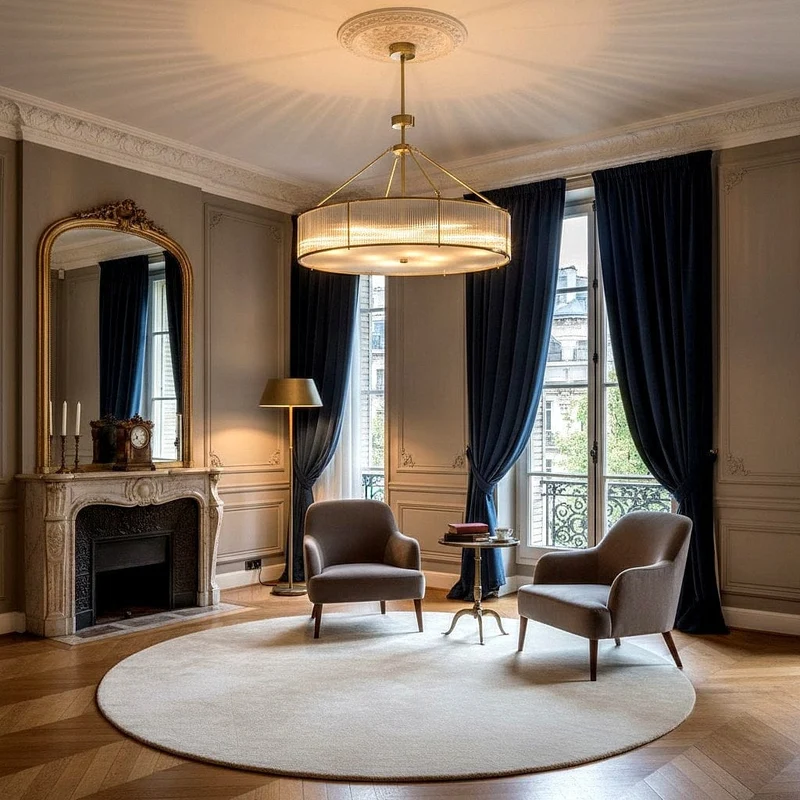 Lustre plafonnier rond