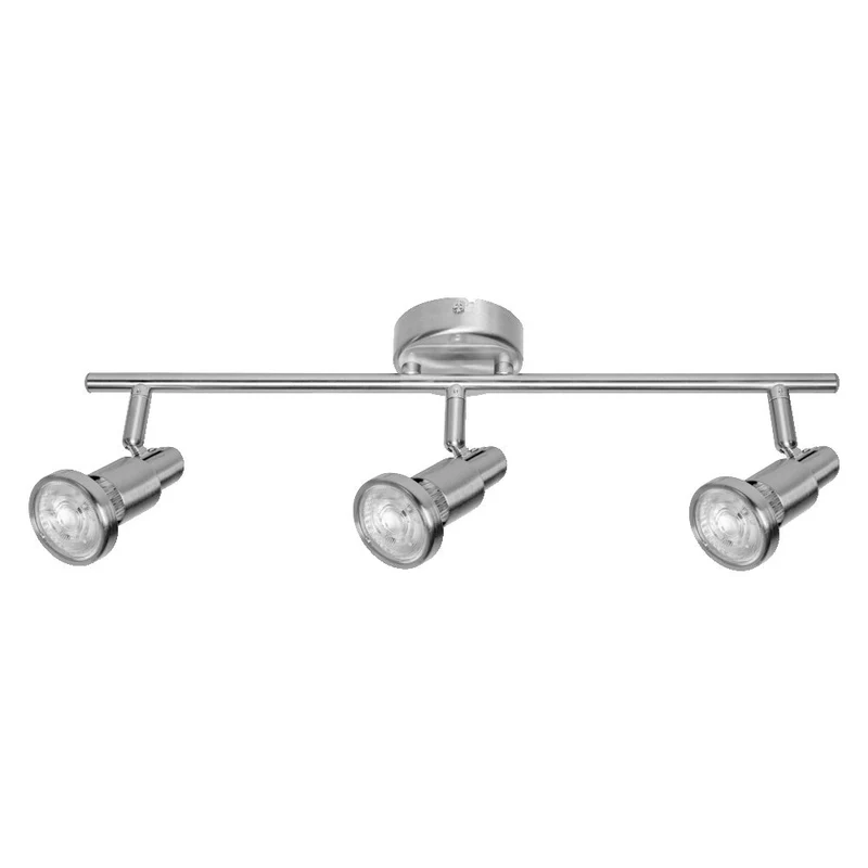 OSRAM LED SPOT ARGENT BROSSÉ GU10 3 x 2.6W, 690 lm, 2700 K, Blanc chaud
