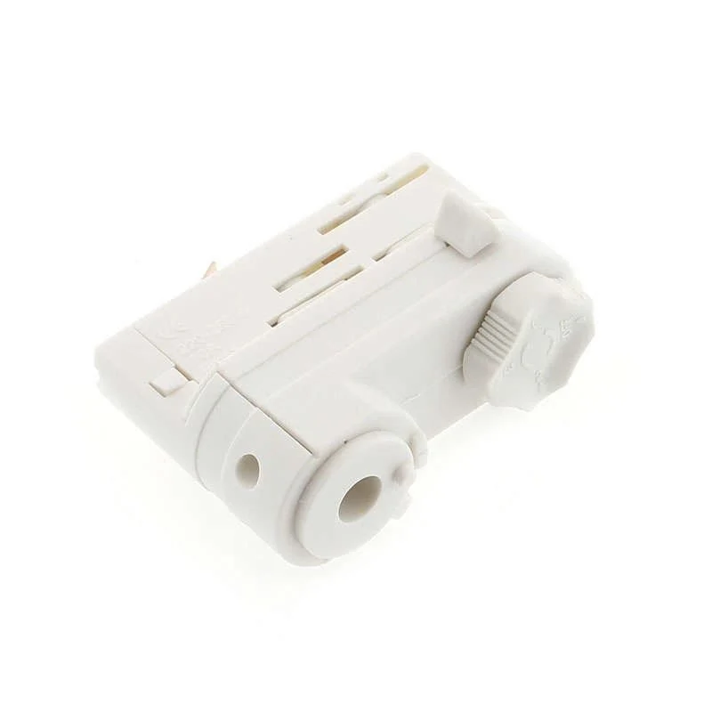 Connecteur adaptateur de luminaire pour rail triphasé