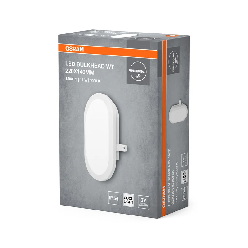 OSRAM APPLIQUE murale et plafonnier 11W Blanc, 840 lm, 4000 K, Blanc froid